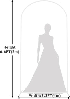 Arche blanche de mariage 80 à 220 cm — Structure pour décor de scène