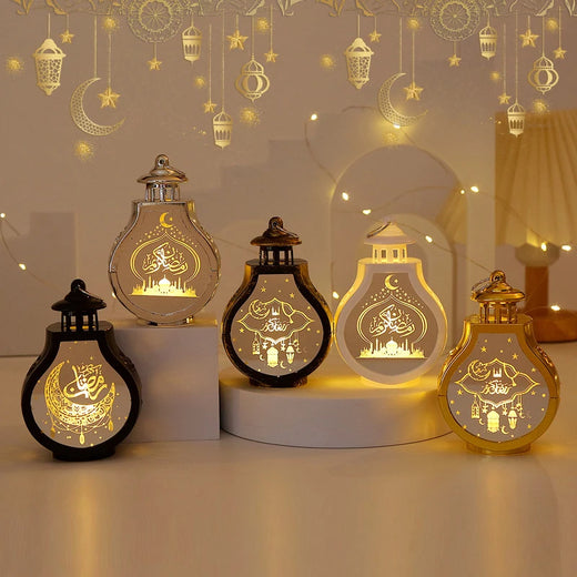 Lanterne LED Ramadan & Eid Mubarak — Décoration orientale