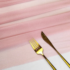 Chemin de Table Chiffon Voile Soie — Arche & Table Mariage Oriental