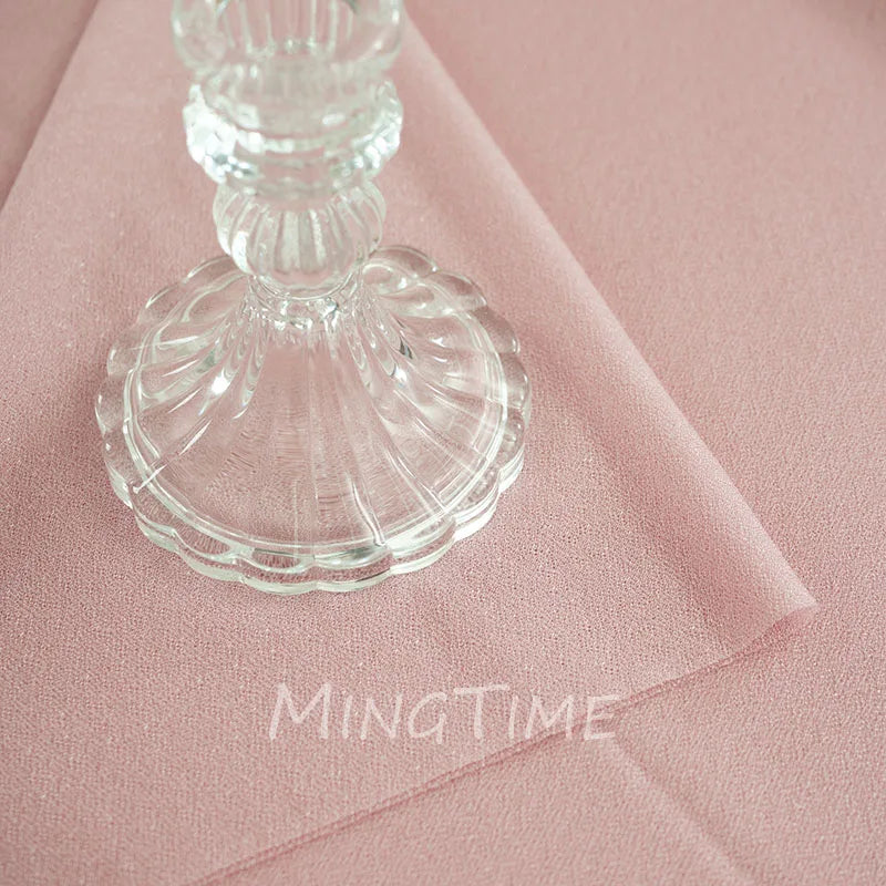 Soft Table Runner Blush Dust Pink Gauze Rustic Boho Natural Wedding Party Baby Shower Dinning Ornament Decoration