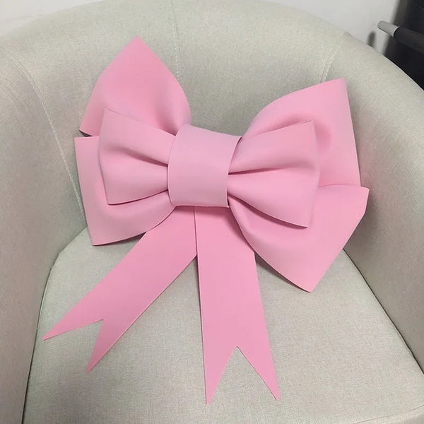 70/50/30cm Giant Cream Bow Eva Foam Paper DIY Bow Garland Arch for Bow Birthday Girls Coquette Wedding Bridal Shower Party Decor
