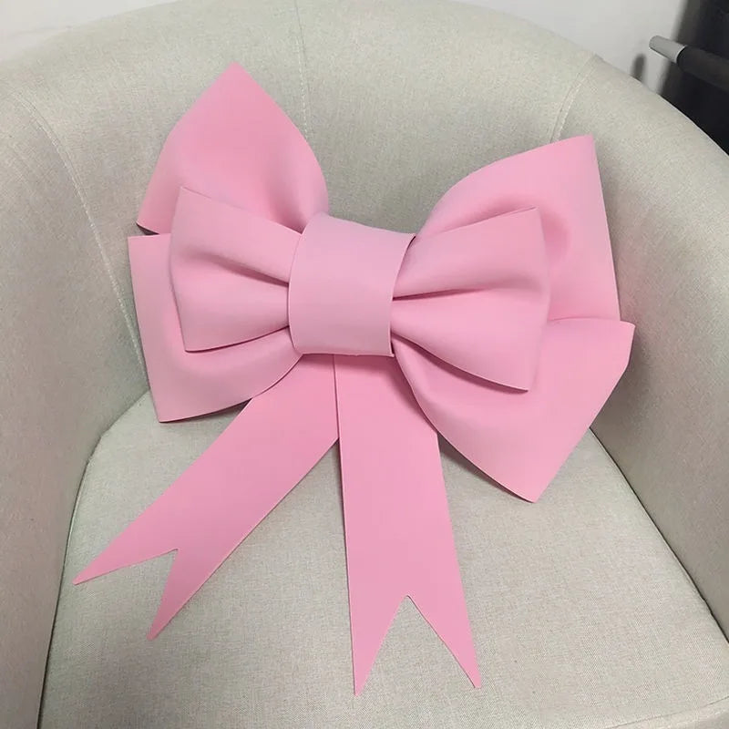70/50/30cm Giant Cream Bow Eva Foam Paper DIY Bow Garland Arch for Bow Birthday Girls Coquette Wedding Bridal Shower Party Decor