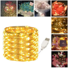 Guirlande LED USB fil de cuivre — Mariage oriental & décoration de salle