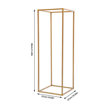 Lot de 10 supports géométriques dorés 80 cm — Mariage
