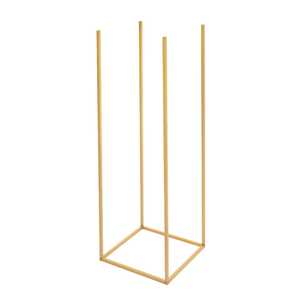 4 Different Height Metal Wedding Flower Stand Floor Geometric Vase Set Wedding Centerpieces For Table Tall Decorations For Party
