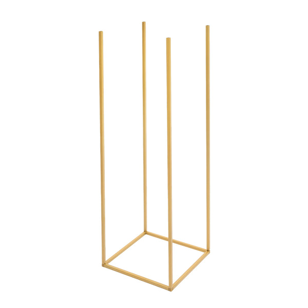 4 Different Height Metal Wedding Flower Stand Floor Geometric Vase Set Wedding Centerpieces For Table Tall Decorations For Party