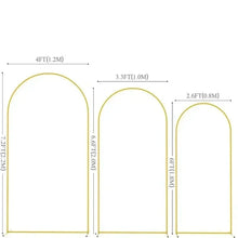 Arche dorée de mariage réglable 120 à 220 cm