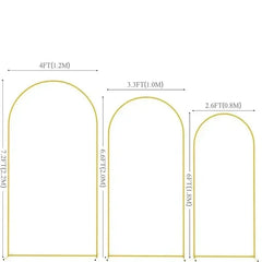Arche dorée de mariage — Décor de cérémonie