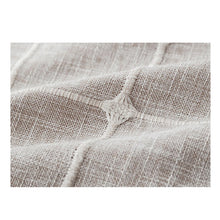 Nappe jacquard à carreaux & franges — Coton et lin