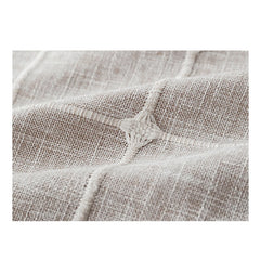 Nappe Jacquard Carreaux & Franges — Coton Lin Mariage Oriental