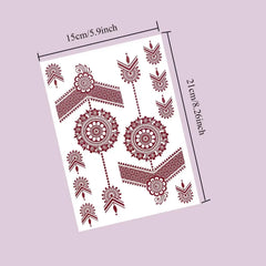 Stickers henné waterproof — Motifs mains mariage & cérémonie