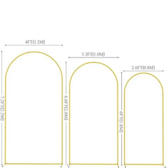 Arche dorée de mariage 120 à 220 cm — Structure pour décor de scène