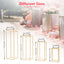 4 Different Height Metal Wedding Flower Stand Floor Geometric Vase Set Wedding Centerpieces For Table Tall Decorations For Party