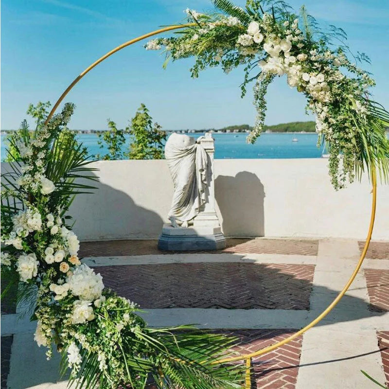 Metal Wedding Arche Circular Balloon Stand Party Decoration Backdrop Arch Birthday Party Balloon Arch Baby Shower Decoration