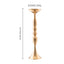 SucceBuy Tall Crystal Wedding Flower Stand Metal Wedding Centerpiece Vase Gold Flower Holders Floral Display Rack for Wedding