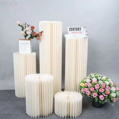 Colonne Romaine & Socle Rond — Présentoir Fleurs & Desserts Mariage