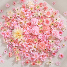 Lot de 20 ou 50 têtes de fleurs artificielles en soie