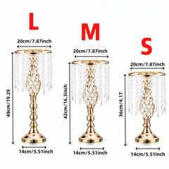 Grand Vase Doré Torsadé à Suspendre — Centre de Table Luxe Mariage
