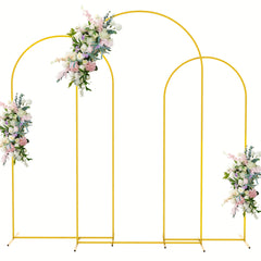 Lot de 3 arches dorées de mariage — Décor oriental
