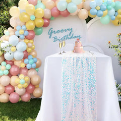 Chemin de table sequins scintillants — Mariage oriental